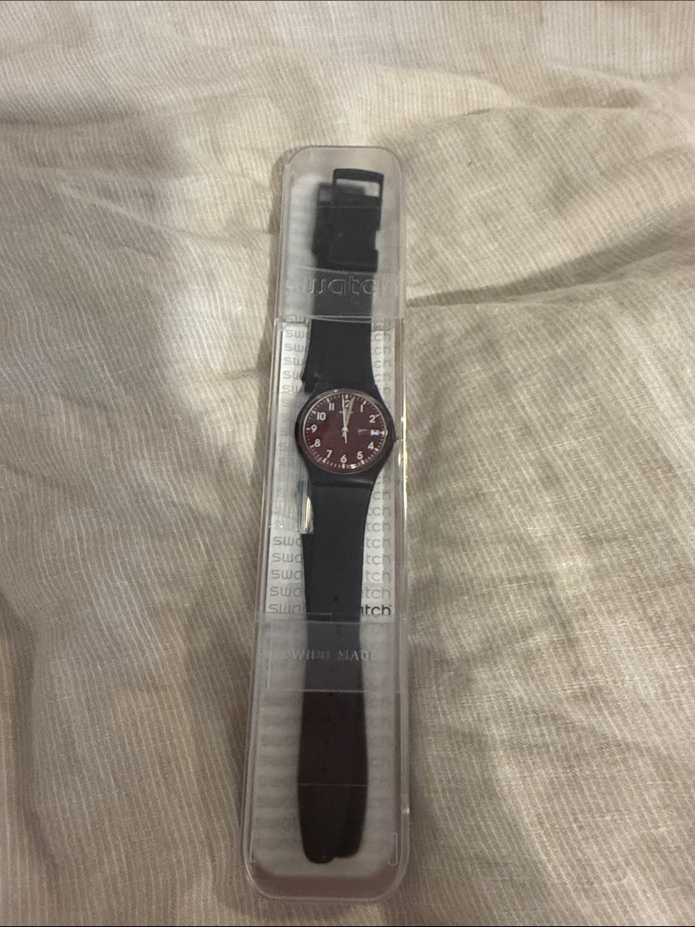 Swatch watch with extra band original box